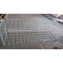 1x1x0.5m galvanizado contenedor caja gabion